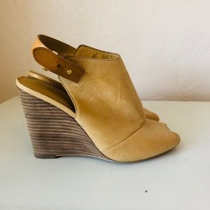 Coach leather wedges